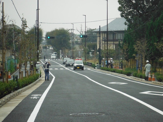 3・4・5号線新設信号機付近