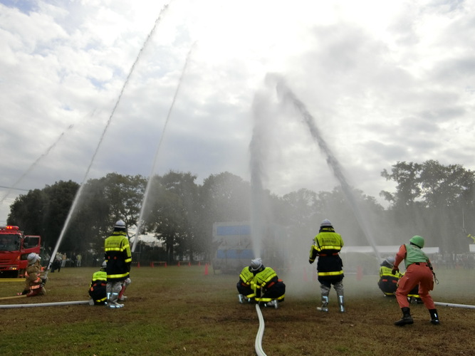 総合防災訓練（一斉放水）