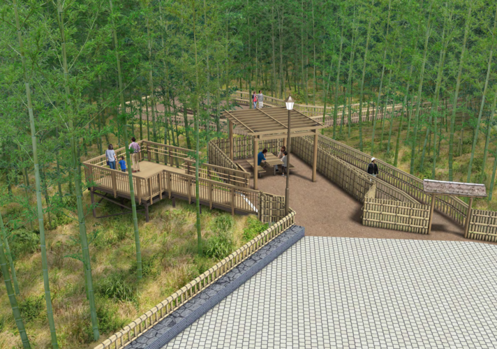 竹林公園再整備の透視図