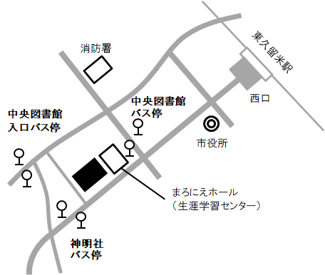 中央図書館の地図