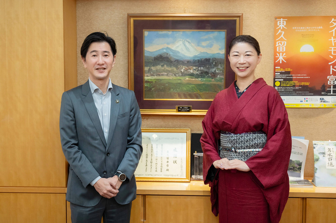 画像　来庁時の様子