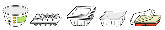 パック・カップ類のイラスト