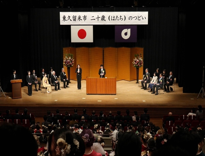 画像　市長の祝辞の様子