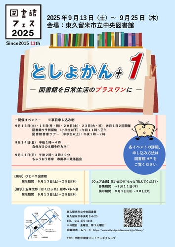 図書館フェス2025のチラシ
