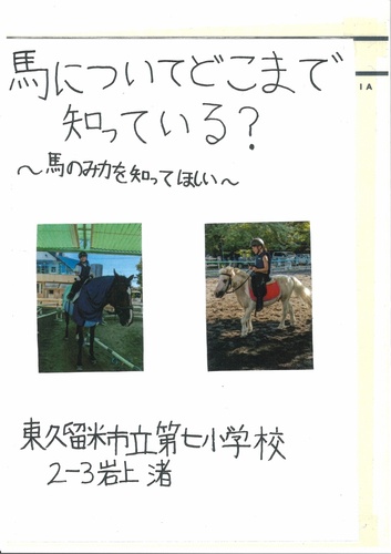 馬についてどこまで知っている？