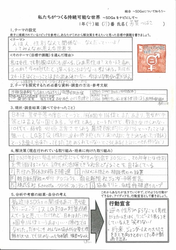 人は人、性別なんて関係ない、なんだっていいよ！ってみんなが思える世界を